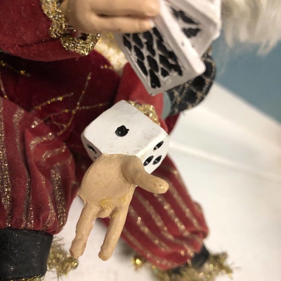 Mark Roberts Magician Santa Playing Cards‎ Dice Limited Edition Med RARE BROKEN - Picture 6 of 8